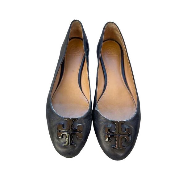 Tory Burch Leather Flats- 9 - Picture 1 of 4